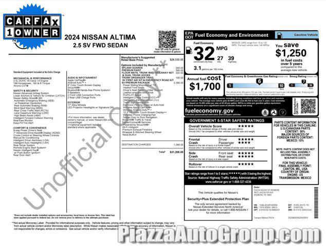 used 2024 Nissan Altima car, priced at $23,000