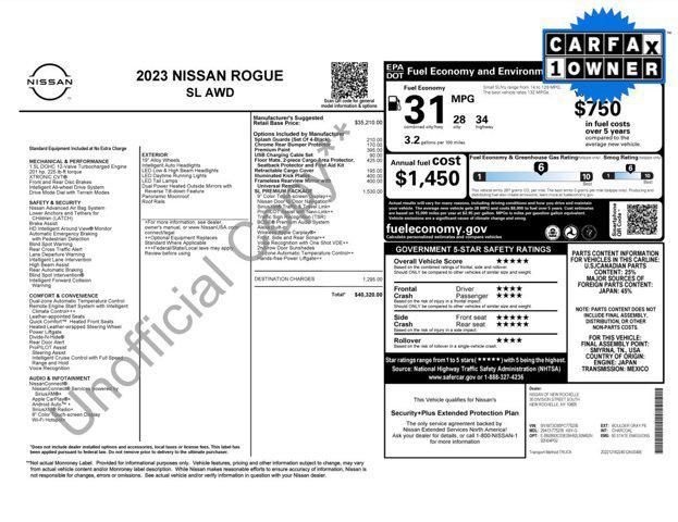 used 2023 Nissan Rogue car, priced at $29,200