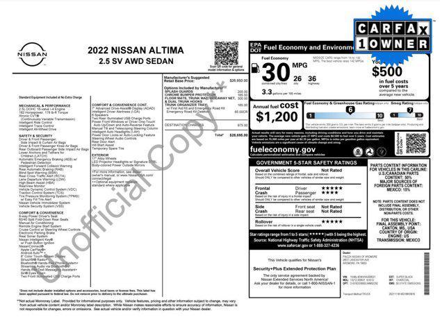 used 2022 Nissan Altima car, priced at $20,000