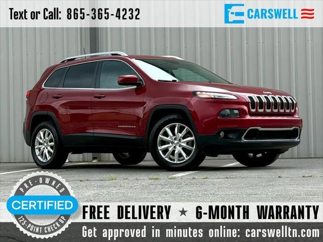 used 2016 Jeep Cherokee car, priced at $10,402