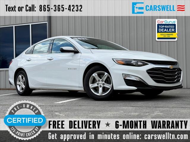 used 2021 Chevrolet Malibu car, priced at $13,695