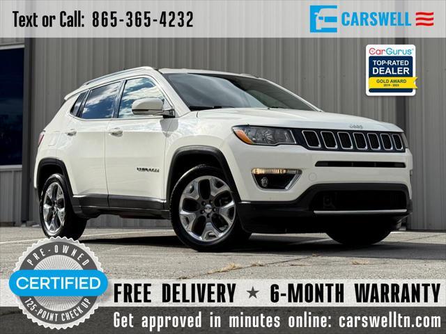 used 2021 Jeep Compass car, priced at $16,693