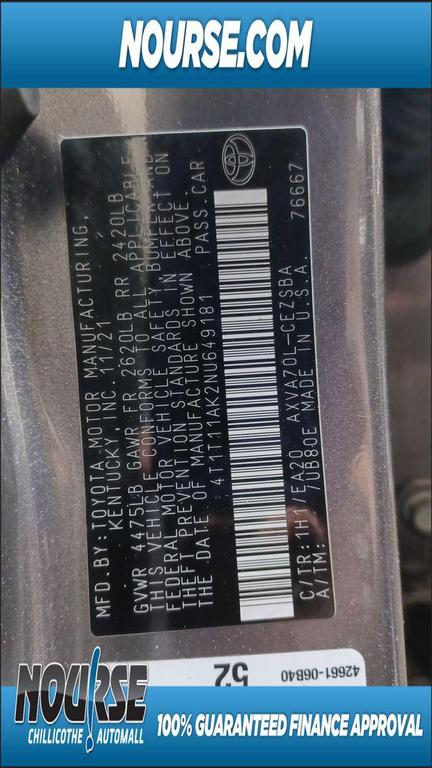 used 2022 Toyota Camry car, priced at $21,524