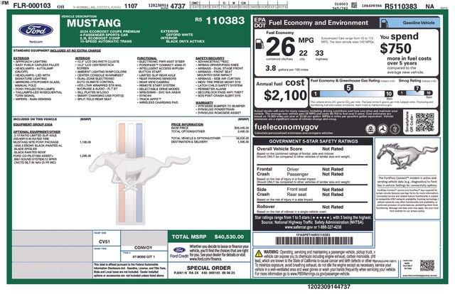 used 2024 Ford Mustang car, priced at $32,991
