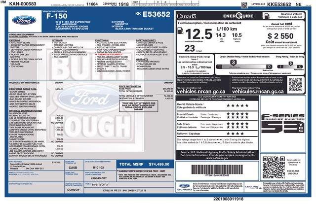 used 2019 Ford F-150 car, priced at $29,999
