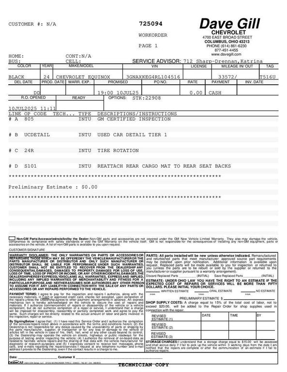 used 2024 Chevrolet Equinox car, priced at $22,745