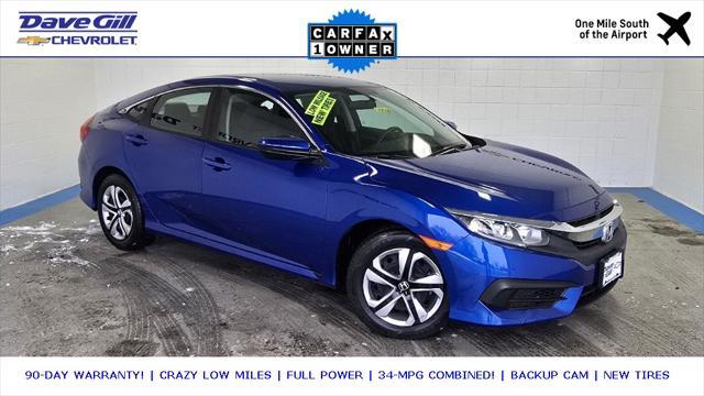 used 2016 Honda Civic car, priced at $18,273