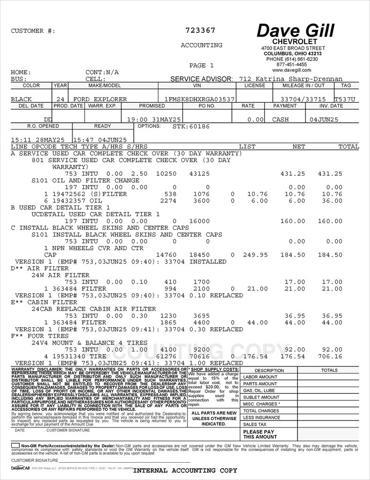 used 2024 Ford Explorer car, priced at $33,525