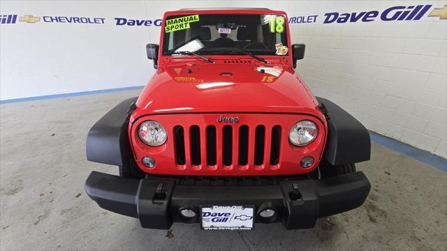 used 2018 Jeep Wrangler JK Unlimited car, priced at $25,454