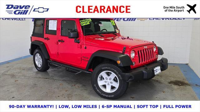 used 2018 Jeep Wrangler JK Unlimited car, priced at $24,595
