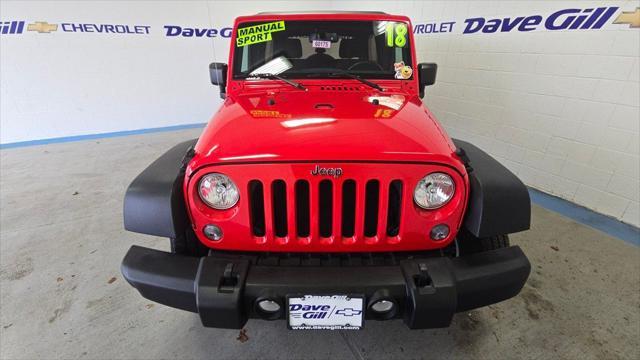 used 2018 Jeep Wrangler JK Unlimited car, priced at $23,957
