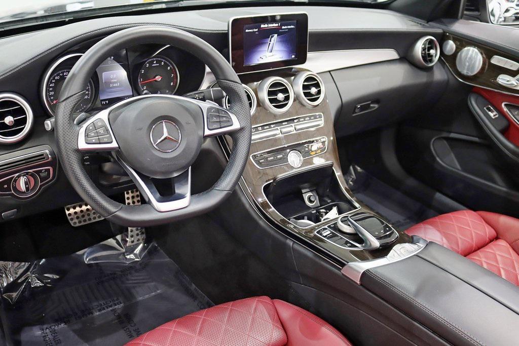 used 2018 Mercedes-Benz C-Class car, priced at $33,800