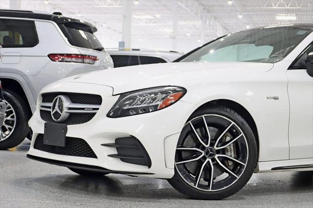 used 2021 Mercedes-Benz AMG C 43 car, priced at $42,500