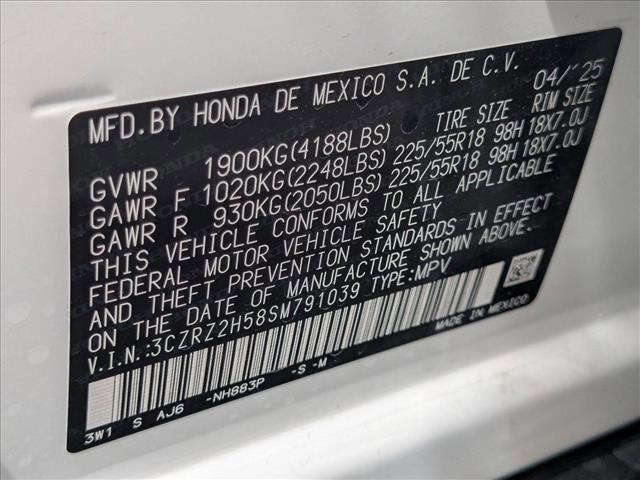 new 2025 Honda HR-V car, priced at $30,850