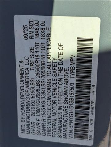 new 2025 Honda Pilot car, priced at $51,350