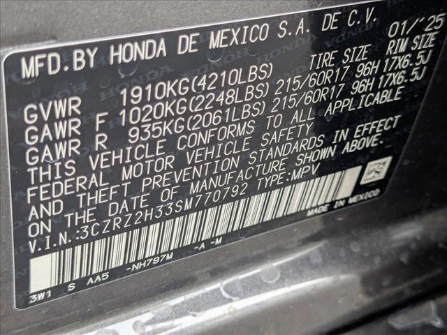 new 2025 Honda HR-V car, priced at $27,998