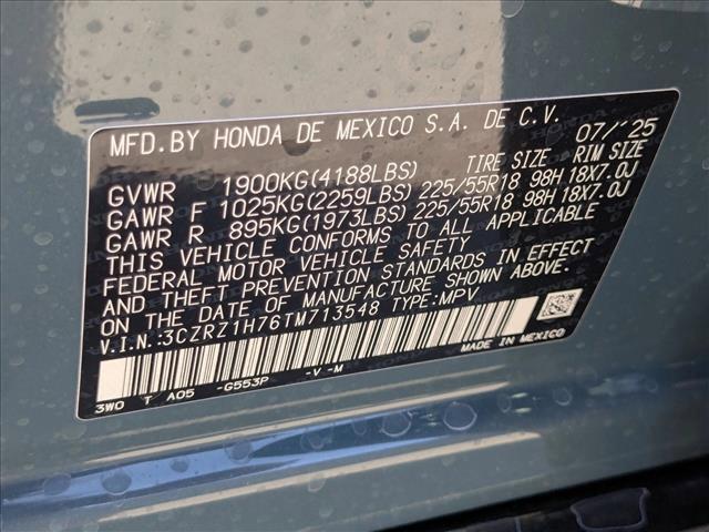 new 2026 Honda HR-V car, priced at $31,900