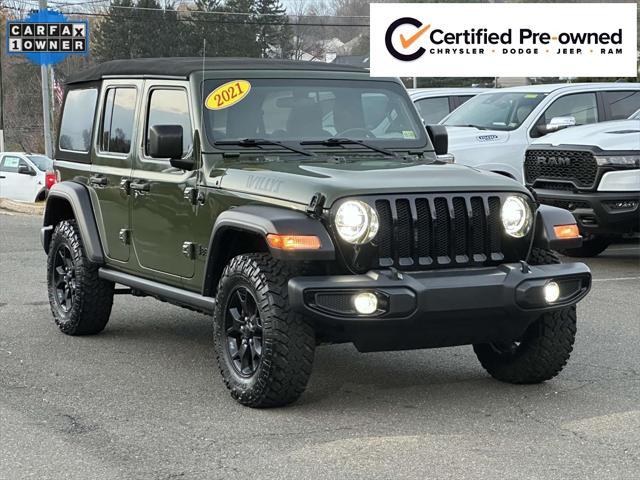 used 2021 Jeep Wrangler car, priced at $30,573