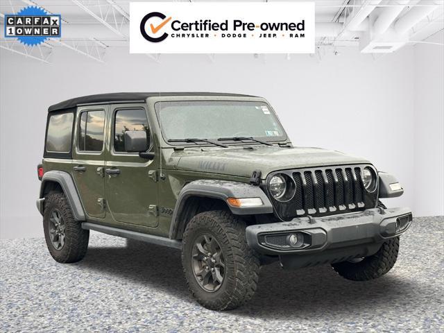 used 2021 Jeep Wrangler car, priced at $30,431