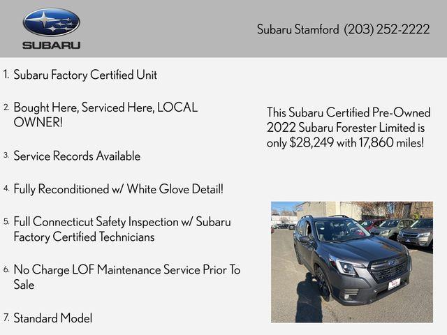 used 2022 Subaru Forester car, priced at $28,247