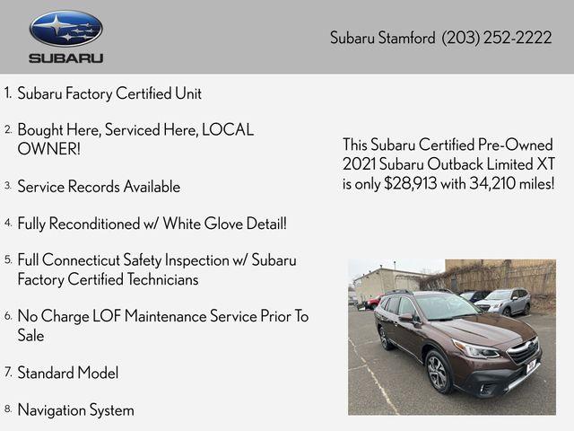 used 2021 Subaru Outback car, priced at $28,903