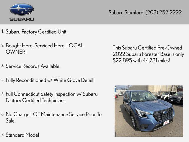 used 2022 Subaru Forester car, priced at $22,899