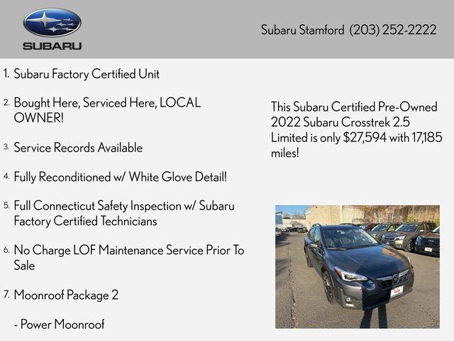 used 2022 Subaru Crosstrek car, priced at $27,598