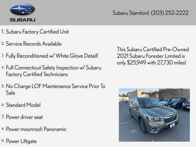 used 2021 Subaru Forester car, priced at $27,322