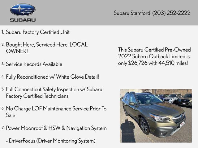 used 2022 Subaru Outback car, priced at $26,998