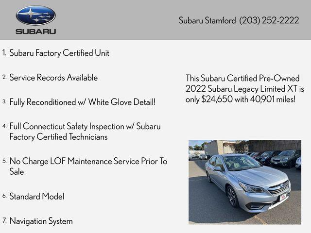 used 2022 Subaru Legacy car, priced at $26,723