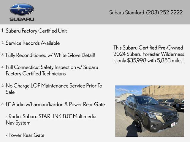 used 2024 Subaru Forester car, priced at $36,260