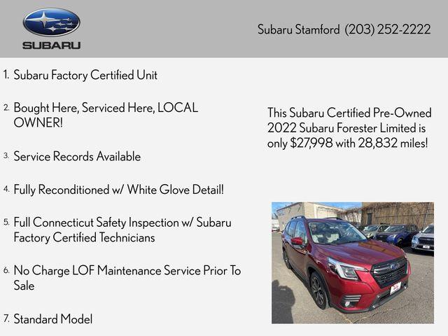 used 2022 Subaru Forester car, priced at $28,289