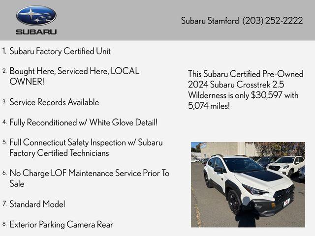 used 2024 Subaru Crosstrek car, priced at $30,554