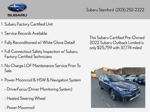 used 2022 Subaru Outback car, priced at $25,889