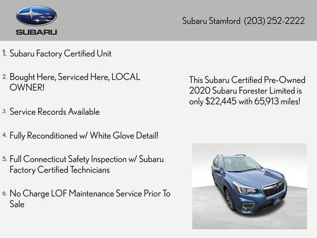 used 2020 Subaru Forester car, priced at $22,445