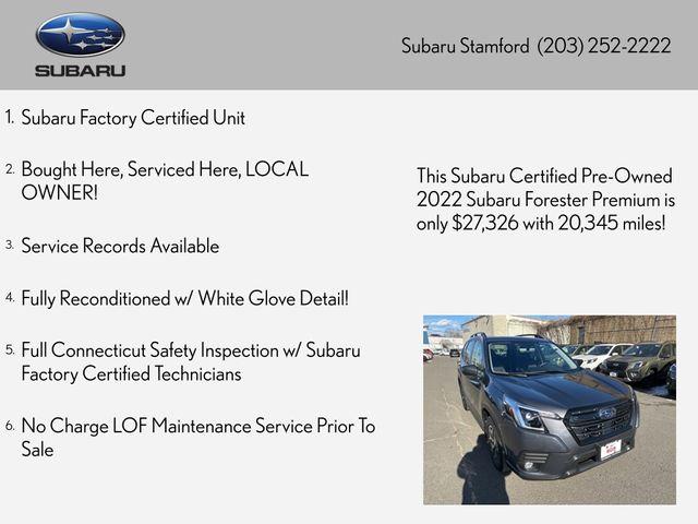 used 2022 Subaru Forester car, priced at $27,533