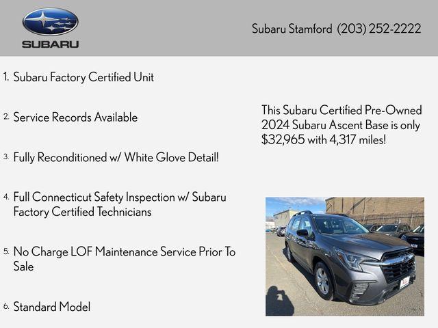 used 2024 Subaru Ascent car, priced at $33,899