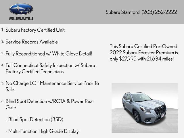 used 2022 Subaru Forester car, priced at $27,995