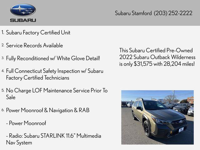 used 2022 Subaru Outback car, priced at $32,274