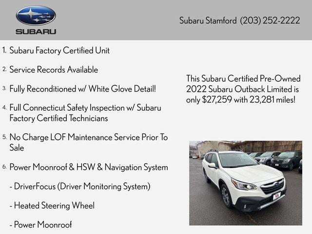 used 2022 Subaru Outback car, priced at $27,259