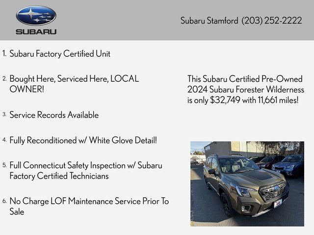 used 2024 Subaru Forester car, priced at $33,012