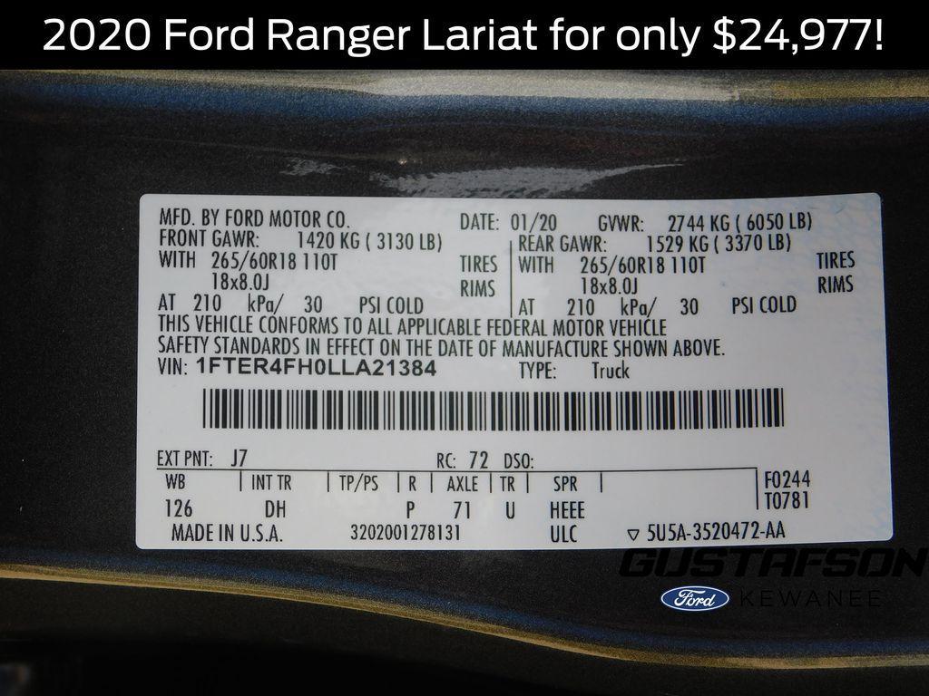 used 2020 Ford Ranger car, priced at $24,977