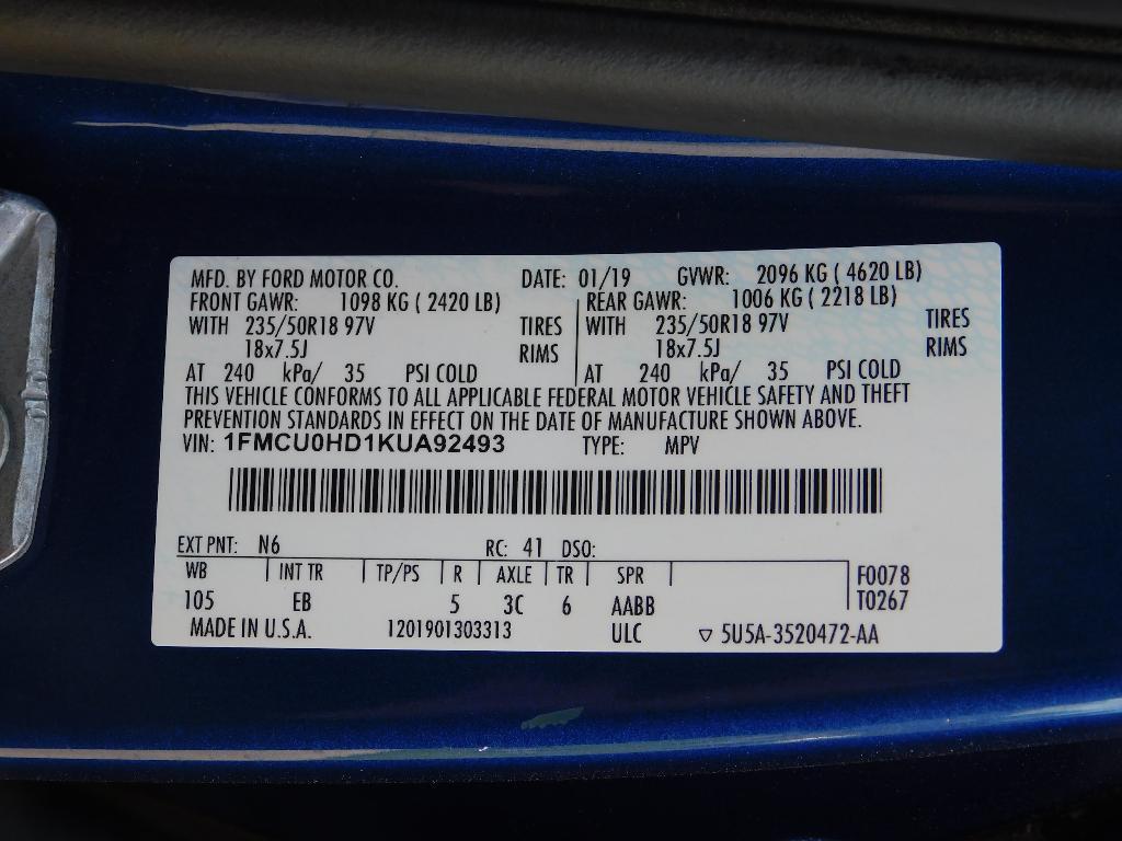 used 2019 Ford Escape car, priced at $14,885