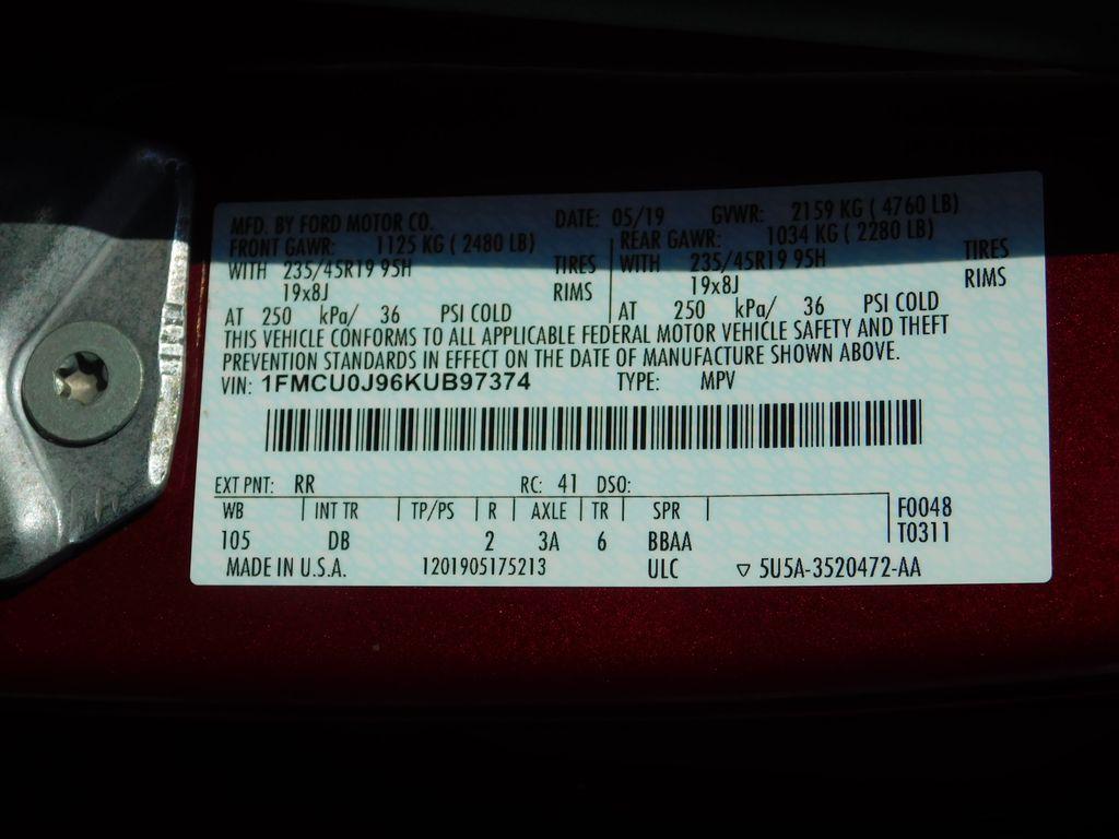 used 2019 Ford Escape car, priced at $15,988
