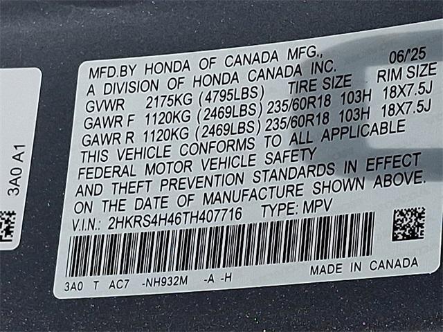 new 2026 Honda CR-V car, priced at $36,045