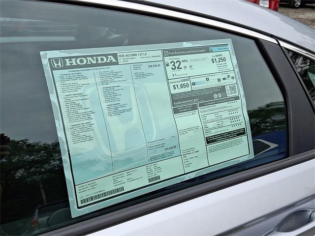 new 2025 Honda Accord car, priced at $29,490