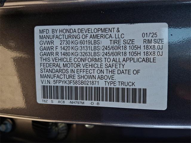 new 2025 Honda Ridgeline car, priced at $44,680