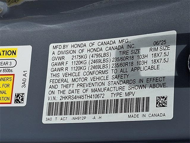 new 2026 Honda CR-V car, priced at $36,500