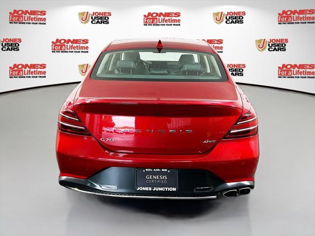 used 2022 Genesis G70 car, priced at $26,998