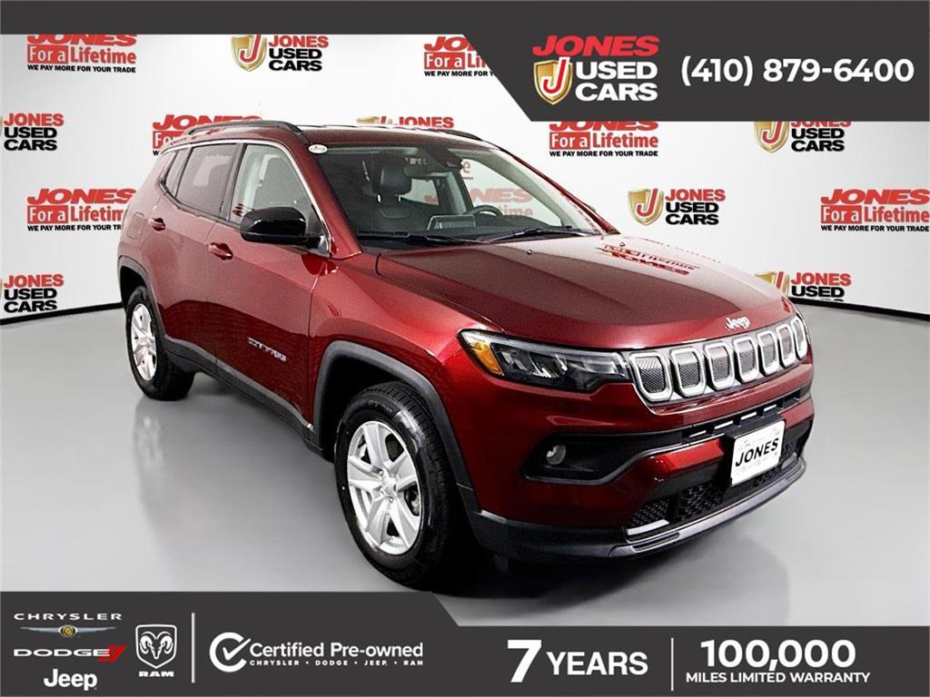 used 2022 Jeep Compass car, priced at $22,595